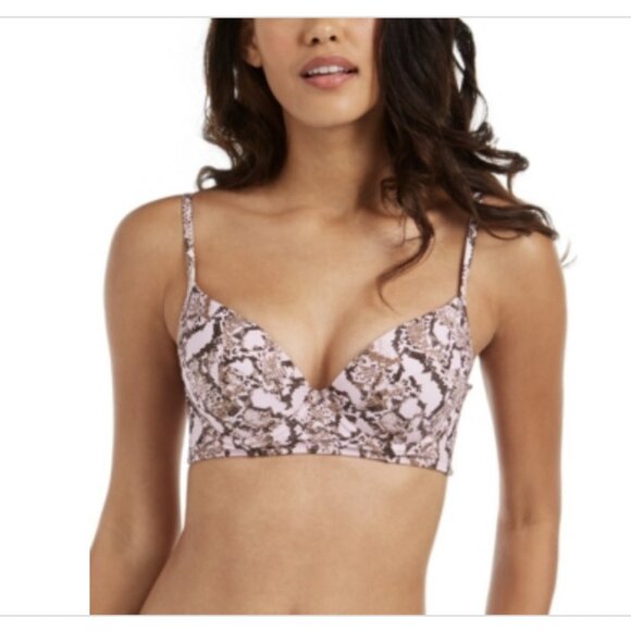 RACHEL Rachel Roy Other - Rachel Rachel Roy Python Pink Printed Underwire Bikini Swim Top Size M